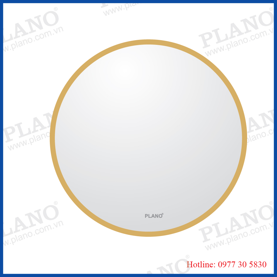 Gương 1 lớp viền nhôm vàng ĐQ-289
